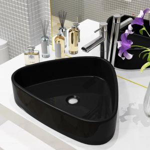 23x12cm Facile /à Installer Zoternen Lavabo Lave-Mains Salle de Bain WC Rond Vasque /à Poser en C/éramique Toilette /Évier Lavabo