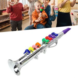Trompette 4 tons 4 touches colorées compatibles avec les enfants Jouet de  fête Or