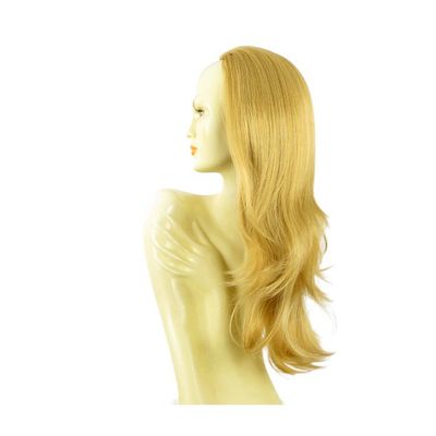 Demi-perruque Synthétique Lisse Blond Clair Doré - Longueur 40cm (LG26) - Bonnet Moyen - Ref. 018