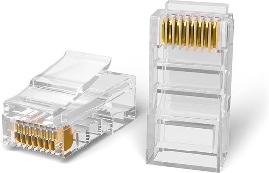 Connecteur Rj45 Cat6 | 100 Rj45 Pour Reseau Cable Ethernet, Câble ...
