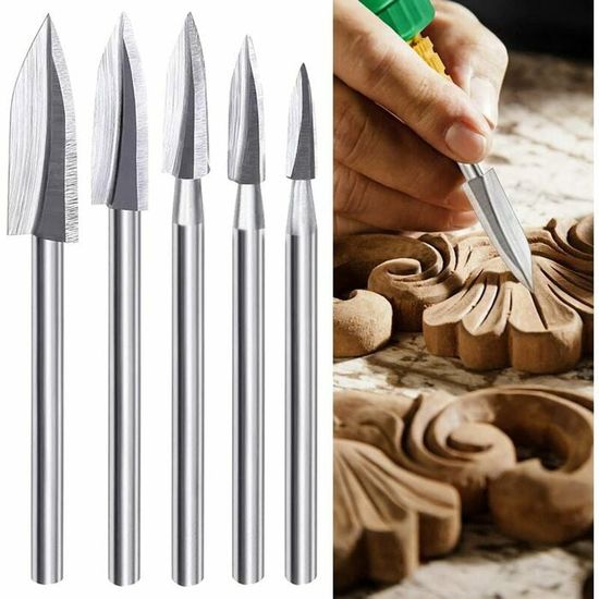 Kit De Sculpture Sur Bois 16 Pièces – Avec 11 Couteaux, étui Cuir, Pierre à Aiguiser Et Gants De Protection - 7