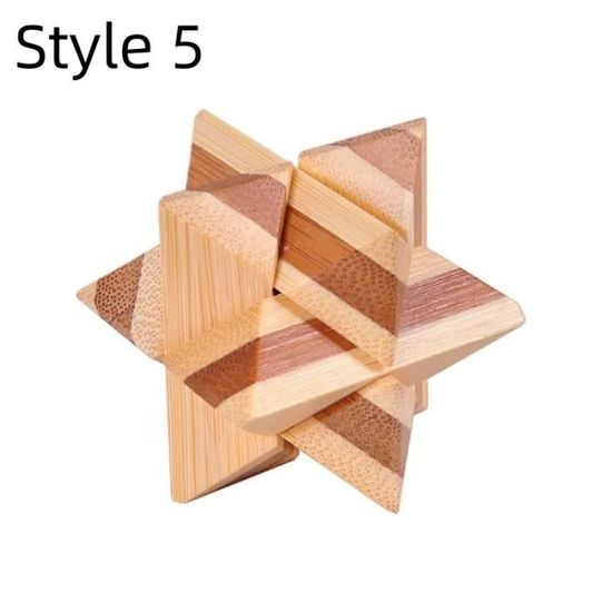 Puzzle Casse-tête 3D En Bois "Verrouiller Un Cube" - Bigjigs Toys - Neuf - Qualité