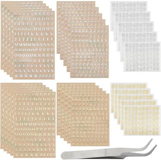 Autocollants Numérotés Réfléchissants 1-300 - 600 étiquettes Rondes 10mm - Pour Rangement Et Organisation