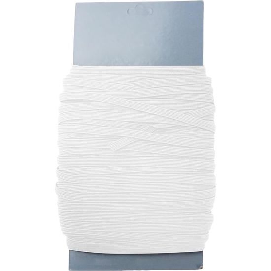 Cordon Élastique Noir 12mm X 50m - Pour Couture, Vêtements Et DIY