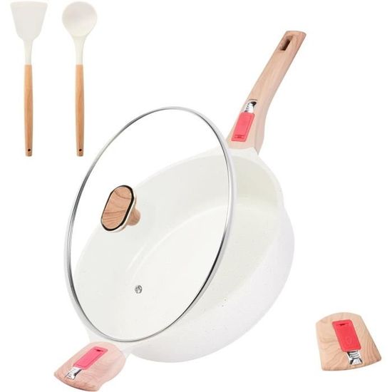 Cocotte En Fonte Émaillée – Casserole Faitout Avec Couvercle, Antiadhésif, Marmite Pour Induction Et Four, 6.1 Liter – Rouge – Par Nuovva