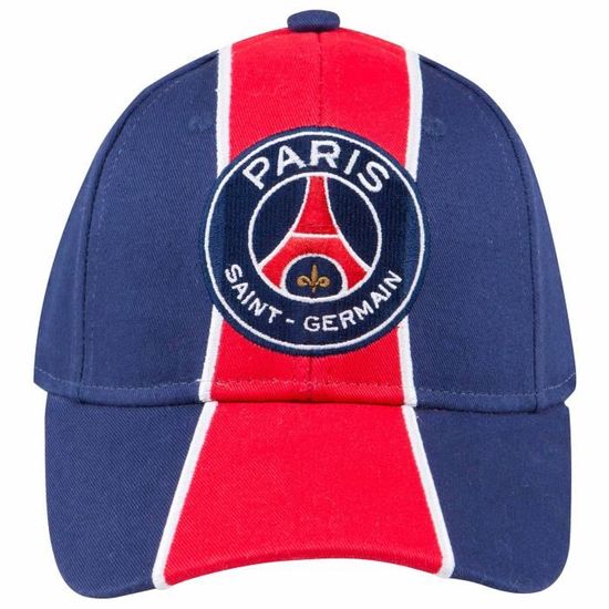 Casquette PSG Officielle – Paris Saint-Germain, Coton, Taille Adulte Réglable, 100% Parisien