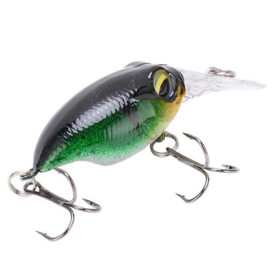 Lot De 3 Leurres Crankbait 6th Sense Curve Finesse Squarebill - Orange Sunfish - Profondeur Max 5ft