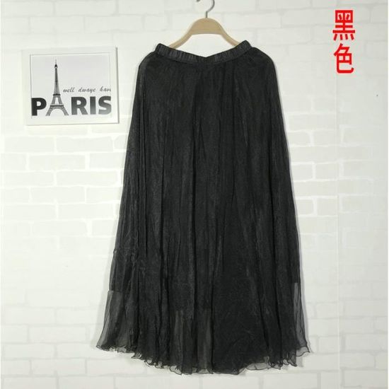 Paréo Et Jupe De Plage Femme YNYCIPZ - Ensemble 2 Pi Ces Noir Mousseline L G