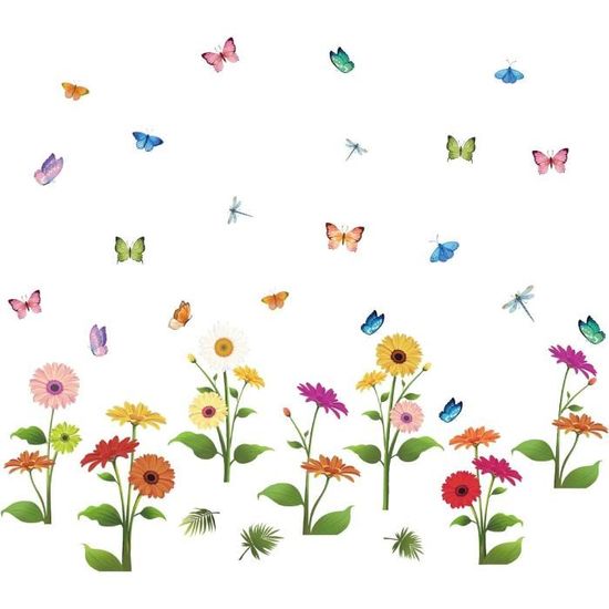 Stickers Muraux Branches Et Papillons - Décoration Nature Baroque