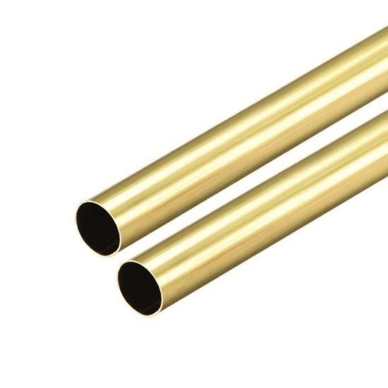 Sourcing Map Tube Laiton Rond 300mm Longueur 6.5mm Diamètre Externe 1mm