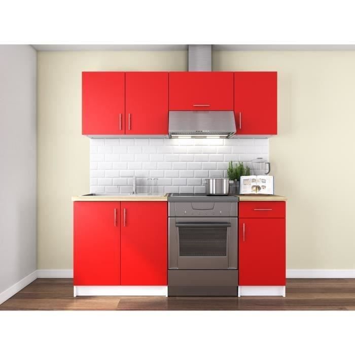 Meuble Cuisine Rouge Et Gris