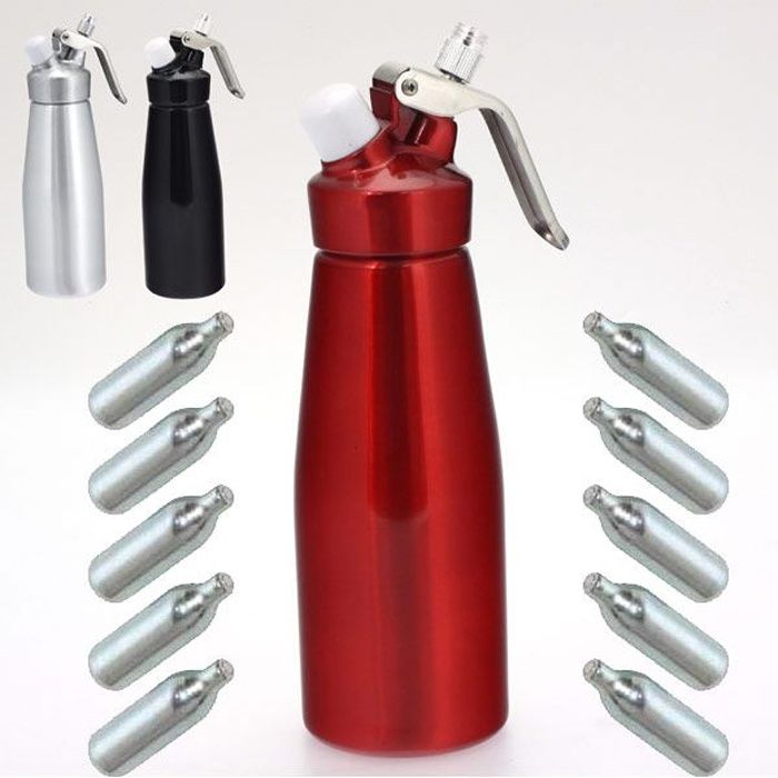 Siphon chantilly ALUMINIUM chaud/froid 500 ml -…