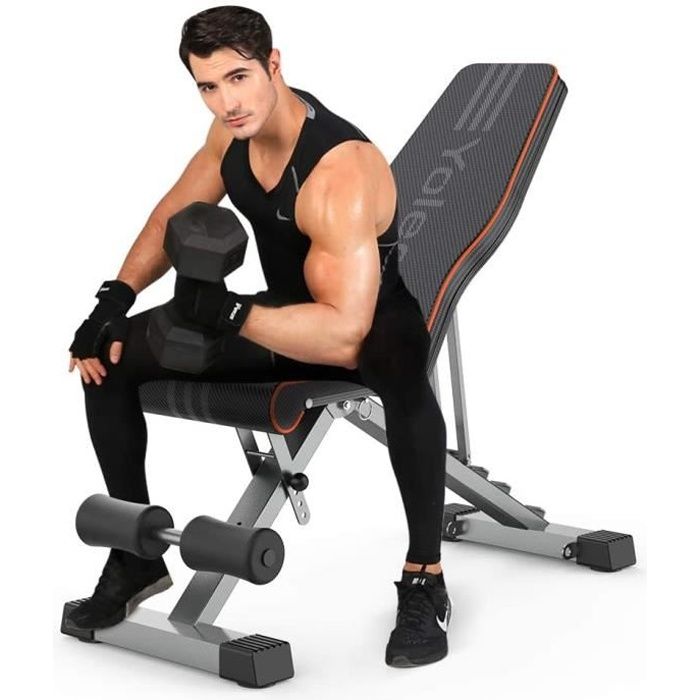 Banc de Musculation Banc réglable pour l'entraînement Complet du Corps