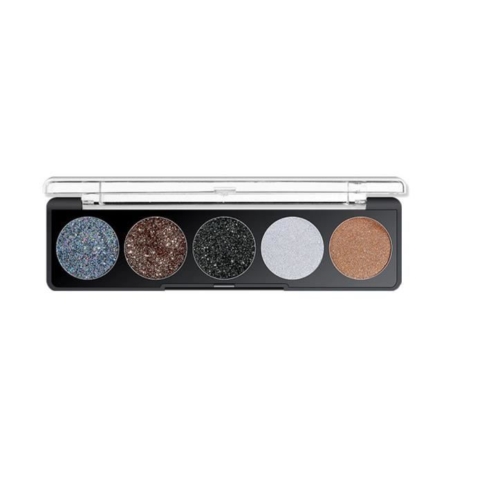 5 couleurs brillantes ombre à paupières Shimmer poudre Palette cosmétique maquillage beauté WJM80908684A_kandyfine