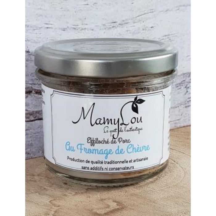 Effiloché de porc au fromage de chèvre 90g