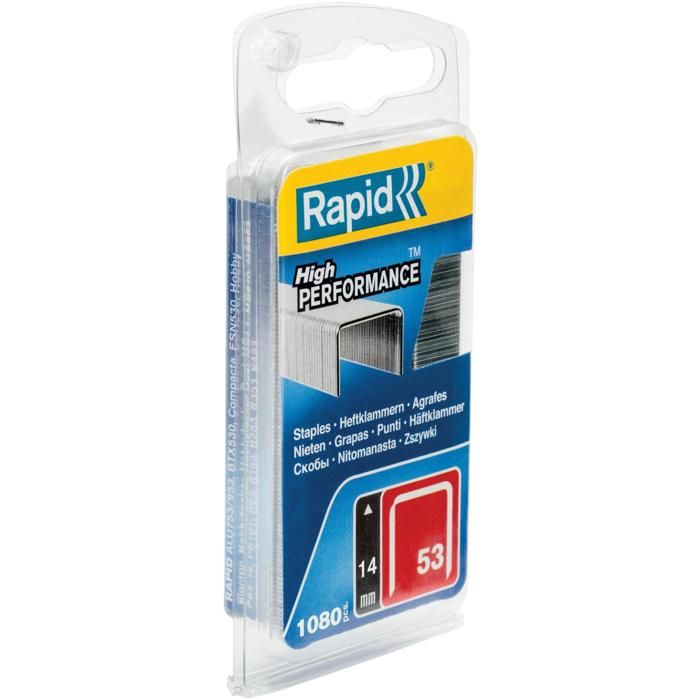 RAPID Agrafes galvanisées - Fil fin - N°53/14 mm