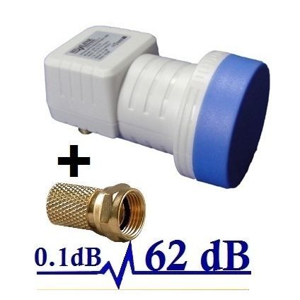 HD-LINE LNB SINGLE PRO 62db!! 0.1DB!! 1 TETE P…