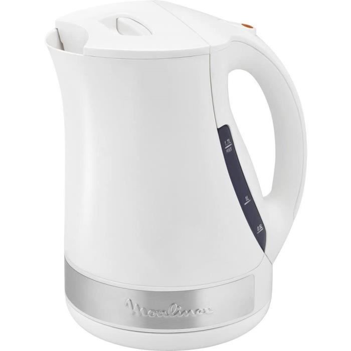 MOULINEX Bouilloire PRINCIPIO PLUS BLANC 1.7L Bouilloire électrique Bouilloire sans fil Base 360° 2 Niveaux d'eau visible Résistanc