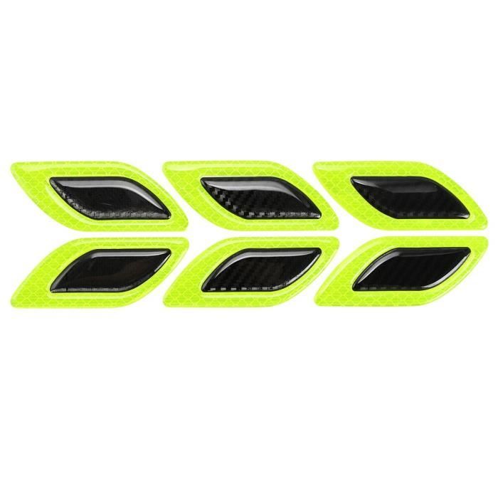 Décoration intérieure,Autocollant réfléchissant d'avertissement de voiture,accessoires pour Peugeot 3008 208 308 - Type green