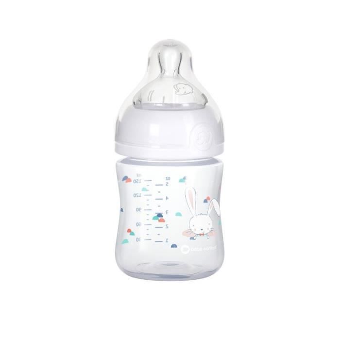 BEBE CONFORT Biberon Emotion PP Sweet Bunny 150ML T0 Blanc