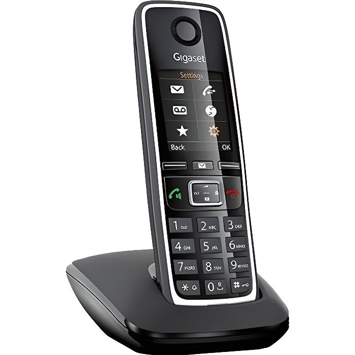 Gigaset C530 Téléphone sans fil avec ID d'appelant DECTGAP noir, argenté(e)