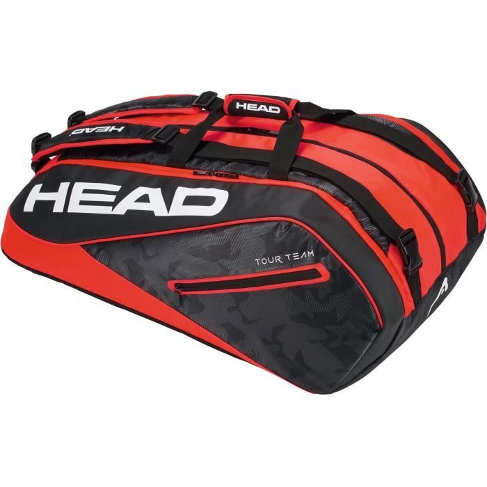 HEAD Tour Team 12R Supercombi Sac de Raquette de Tennis N-A Noir-Rouge