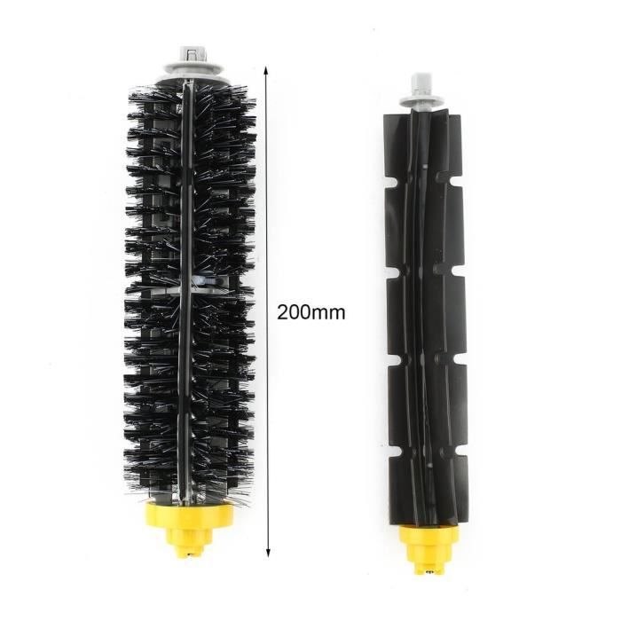 Kit De 1 paire de extracteur brosse +3 Garde Filtre + 1 Brosse Latérale Pour iRobot Roomba série 600(600 620 630 650 660“)