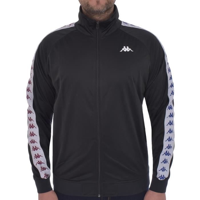 Kappa Banda Anniston Homme veste de survêtement coupe classique - noir -