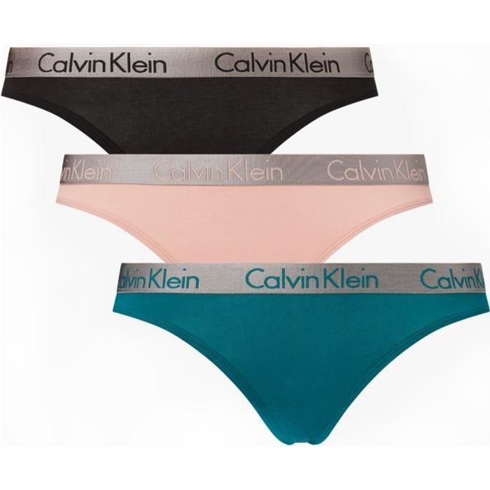 Calvin Klein Pack x3 thong,Culotte femme