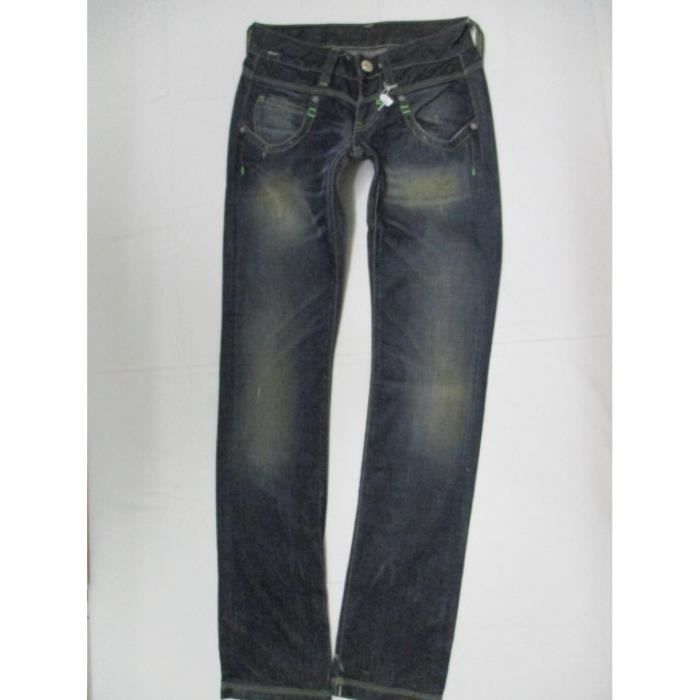 REPLAY FEMME JEANS DROIT BLUE BLACK W25 L34 T/FR34/35....RFJ324