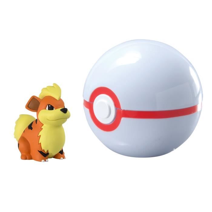 Tomy Pokémon Clip And Carry Poké Ball, Growlithe And Premier Ball 2W80T0