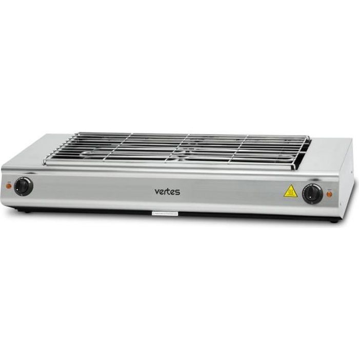 Vertes grill électrique de 4800 watts (230 V, température réglable en continu jusqu'à 500°, surface de gril de 765 x 235 mm)