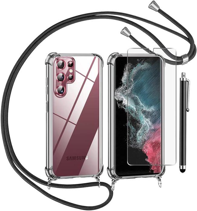 Coque Avec Cordon Pour Honor 400 Pro 5G - Protection Renforcée, Sangle Réglable 160 Cm, Verre Trempé Inclus