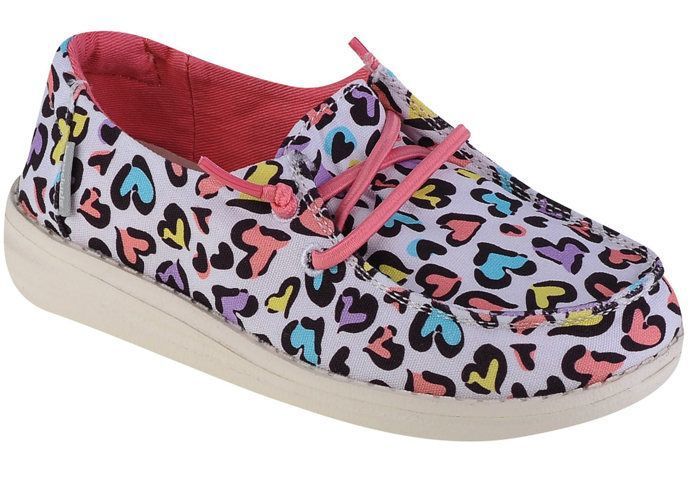 Hey Dude Sneakers - HEY DUDE - Wendy Youth - Blanc - Tige textile - Fermeture lacets