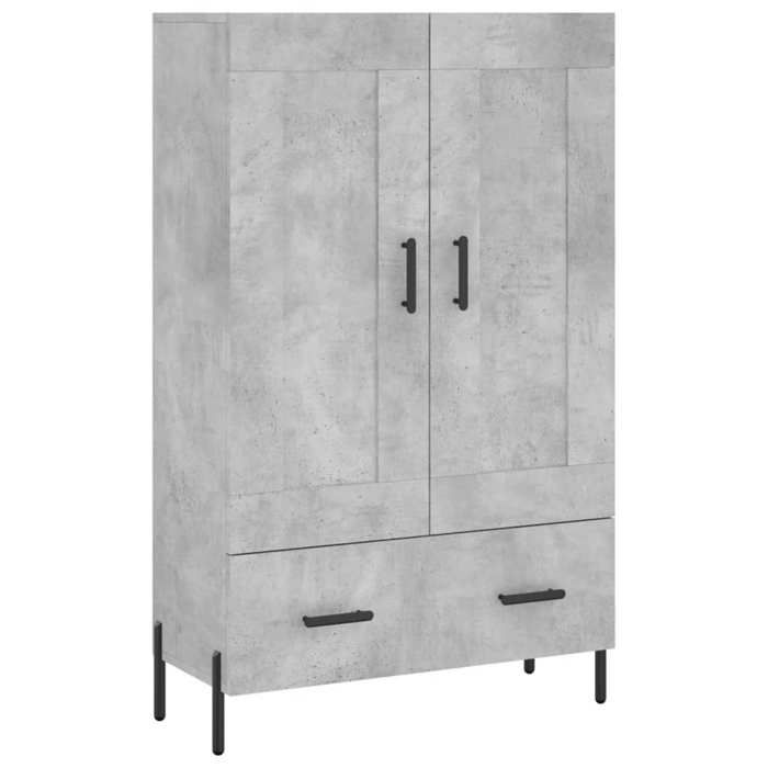 “SALE 2025”Buffet haut - Classique - Commode Chambre - Gris béton - 69 5x31x115 cm - Bois dingénierie chill527829