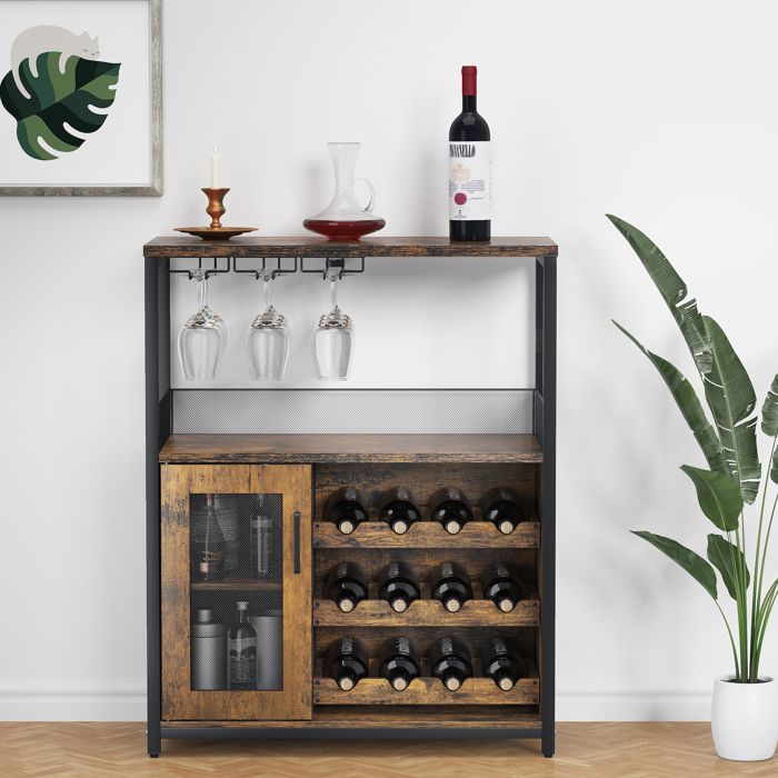 Chariot de cuisine BERGEN avec tiroirs et paniers - blanc et bois