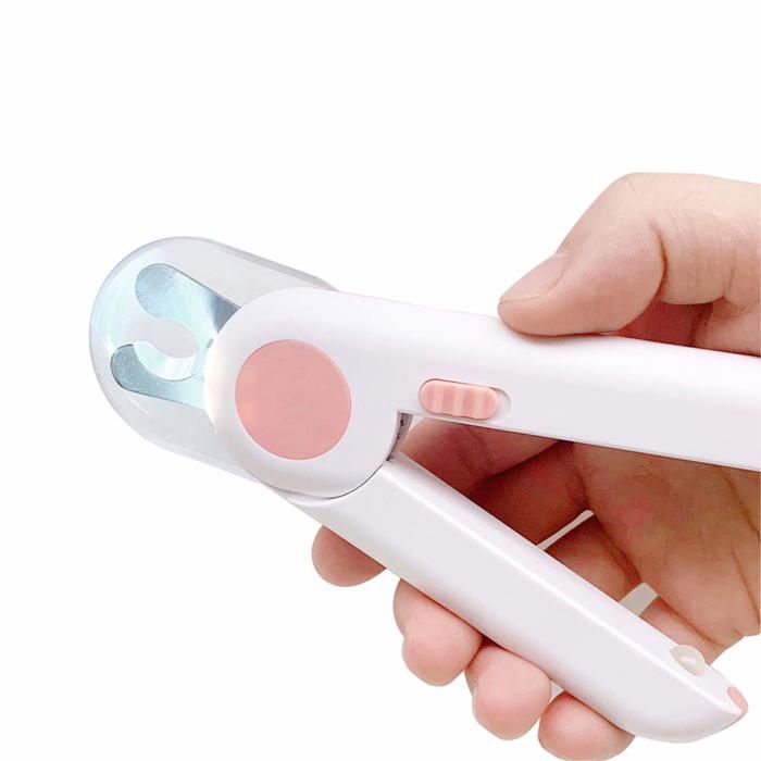 Comparer les prix de Coupe Ongle Chien Chat Professionnel Coupe Griffes pour Animaux de Compagnie avec des Lumières LED (Rose)