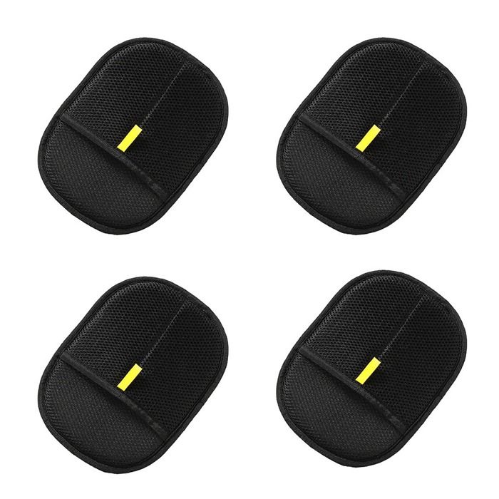 INF Lot de 4 Gants Anti-Poils dAnimaux Statiques - Réutilisables pour Chat et Chien Noir