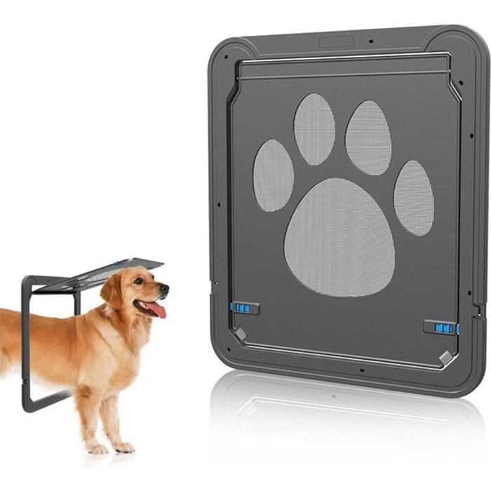 Chatiere pour Chien - Verrouillable Porte pour Animaux de Compagnie Chatiere pour Chat (41cm×37cm)