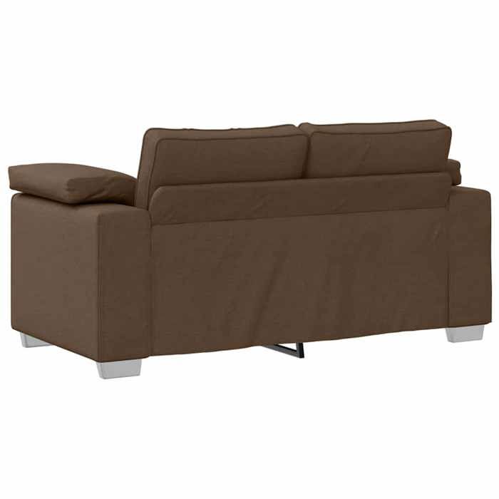 Canapé causeuse/2 PLACES - NANAS - Sofa-2 PERSONNES - Loveseat - Marron 160x80x82cm tissu C4326917