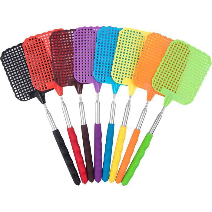 Tapette à Mouches lot de 8 extensible pour cuisine jardin intérieur. Anti-moustiques et insectes nuisibles.