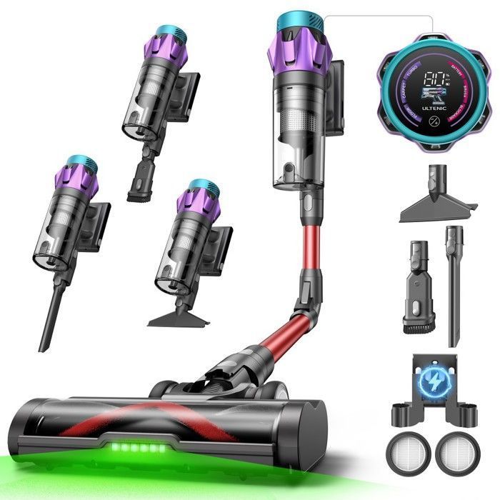 Aspirateur sans fil Ultenic U18 Power Pro aspiration puissante de 55 kPa moteur de 600 W autonomie jusquà 80 minutes - U18
