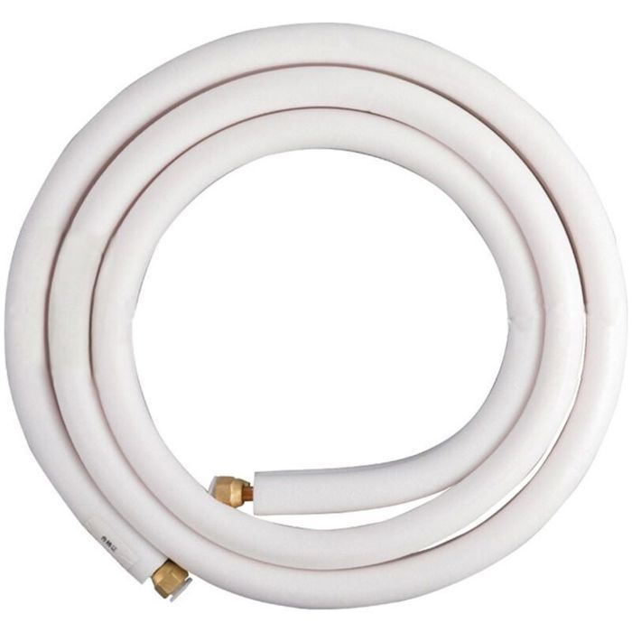 Tuyau de Cuivre Tube en pour Climatiseur 1/4 & 3/8 Pièce Climatisation Split 4M avec un Bobine Isolante Câble HVclimatisation