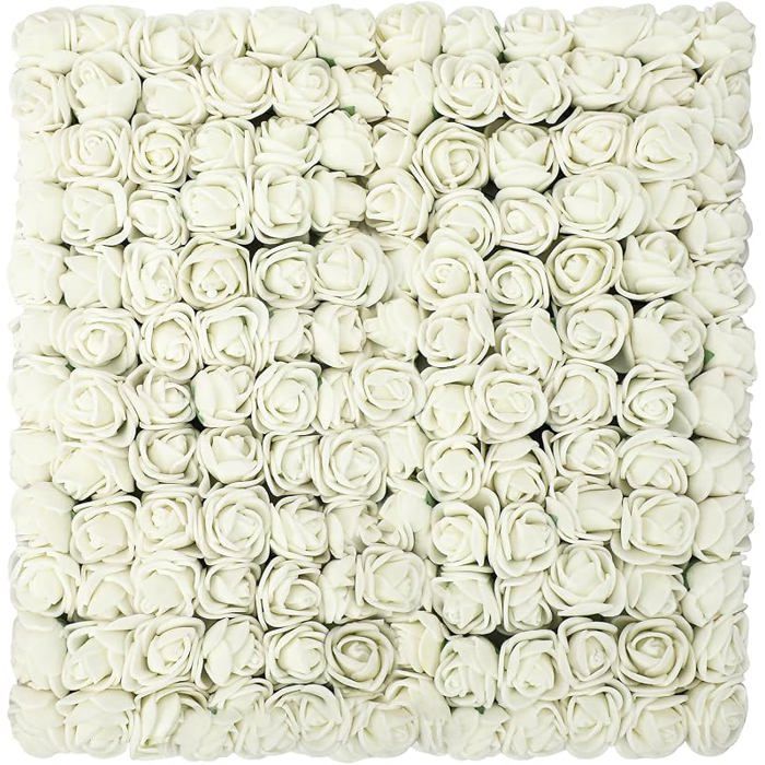144 Pieces Bnc Fleurs Artificielles Rose en Mousse Petite Fausse Rose pour DIY Saint Valentin Mariage Fêt FLEUR-PLANTE ARTIFICIELLE