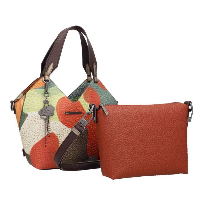 Anekke Sac à main rouge vert clair pour femme - Odyssey Short Handle Bag Multicolor 350871 Anekke Sac à main rouge vert clair pour femme - Odyssey Short Handle Bag Multicolor 350871