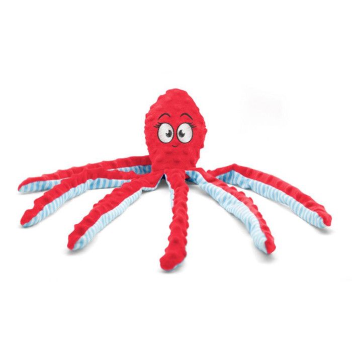 Peluche à couinement pour chien Bubimex - Poulpe rouge 45 cm - Bubimex Peluche à couinement pour chien Bubimex - Poulpe rouge 45 cm - Bubimex