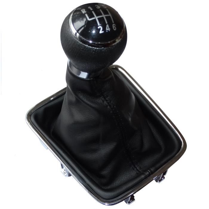 Soufflet Levier Vitesse AERZETIX - Pour Citroën C3 II/DS3 2009-2015 - Cuir Synthétique Noir