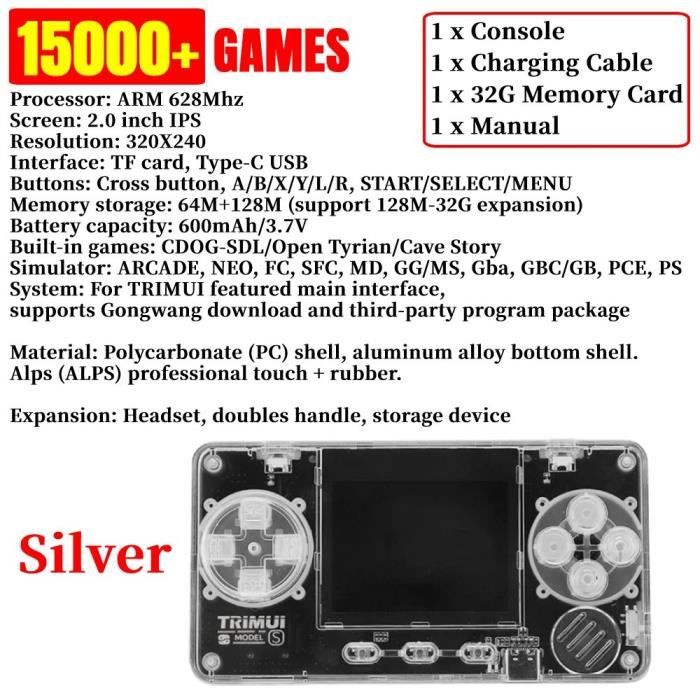 Mini Console De Jeu Rétro EleBikk Mini Console De Jeu 800 Jeux Classiques - Écran 3.5 TV & 2 Joueurs