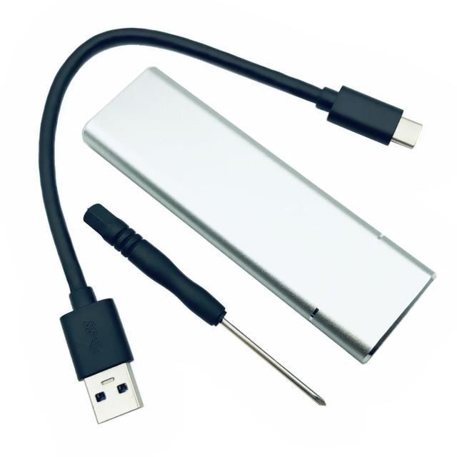 ORICO NVME Boîtier SSD M.2 USB-C USB3.1 Gen2 10Gbps Transparent Boîtier