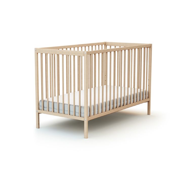 AT4 - Lit bébé en bois SONA 60 x 120 cm Hêtre Brut - Taille unique AT4 - Lit bébé en bois SONA 60 x 120 cm Hêtre Brut - Taille unique